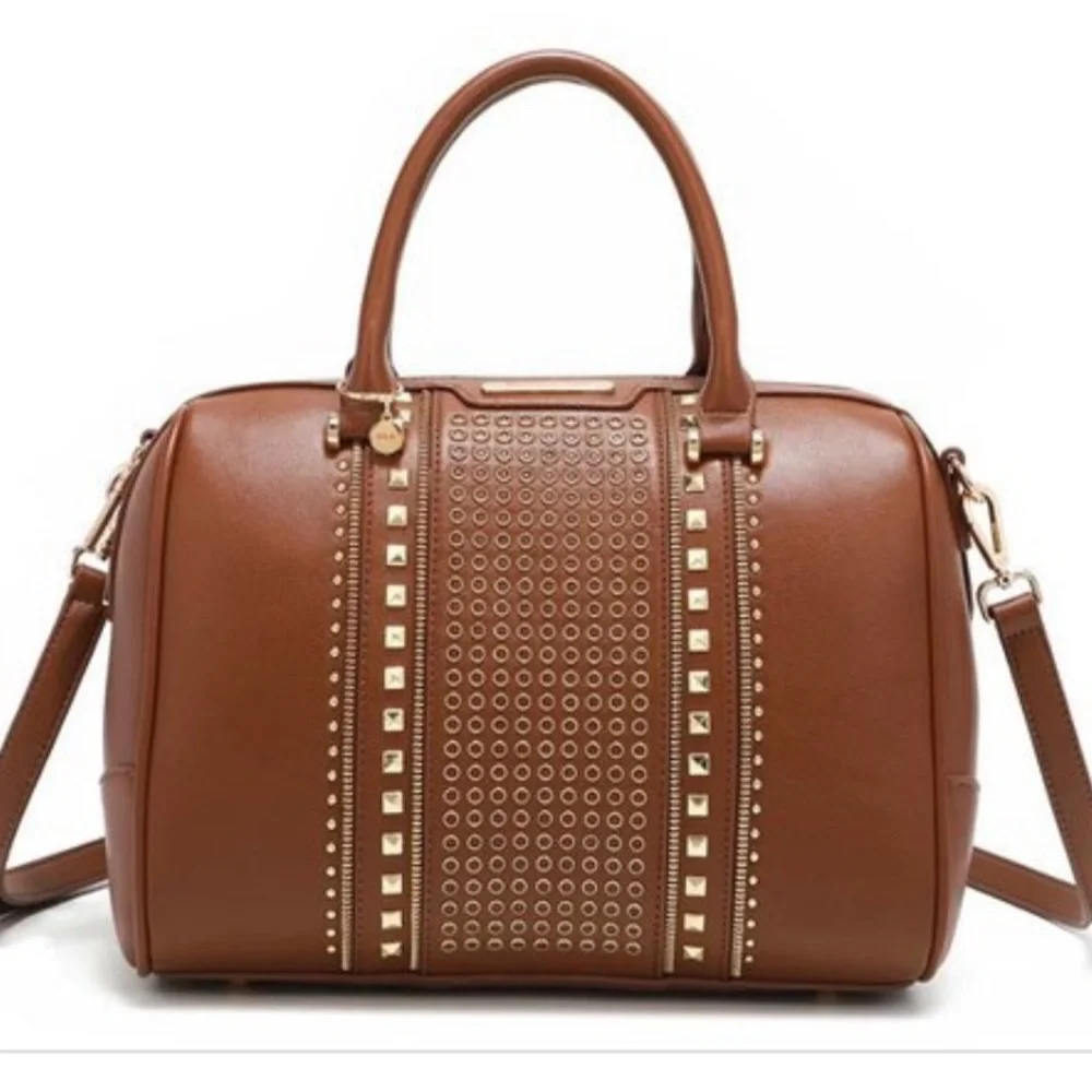 Nicole Lee Studded Boston Bag - Picture 1 of 6